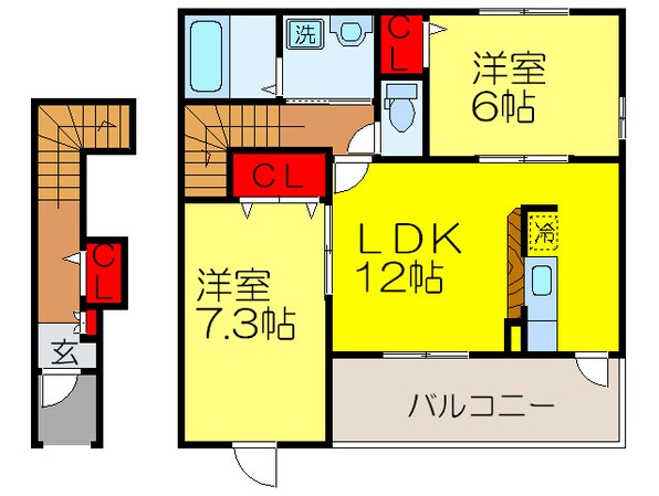 エトワ－ルバレ－Ⅱの物件間取画像